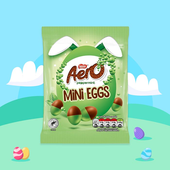 Image of Aero Peppermint Milk Chocolate Mini Eggs 70g