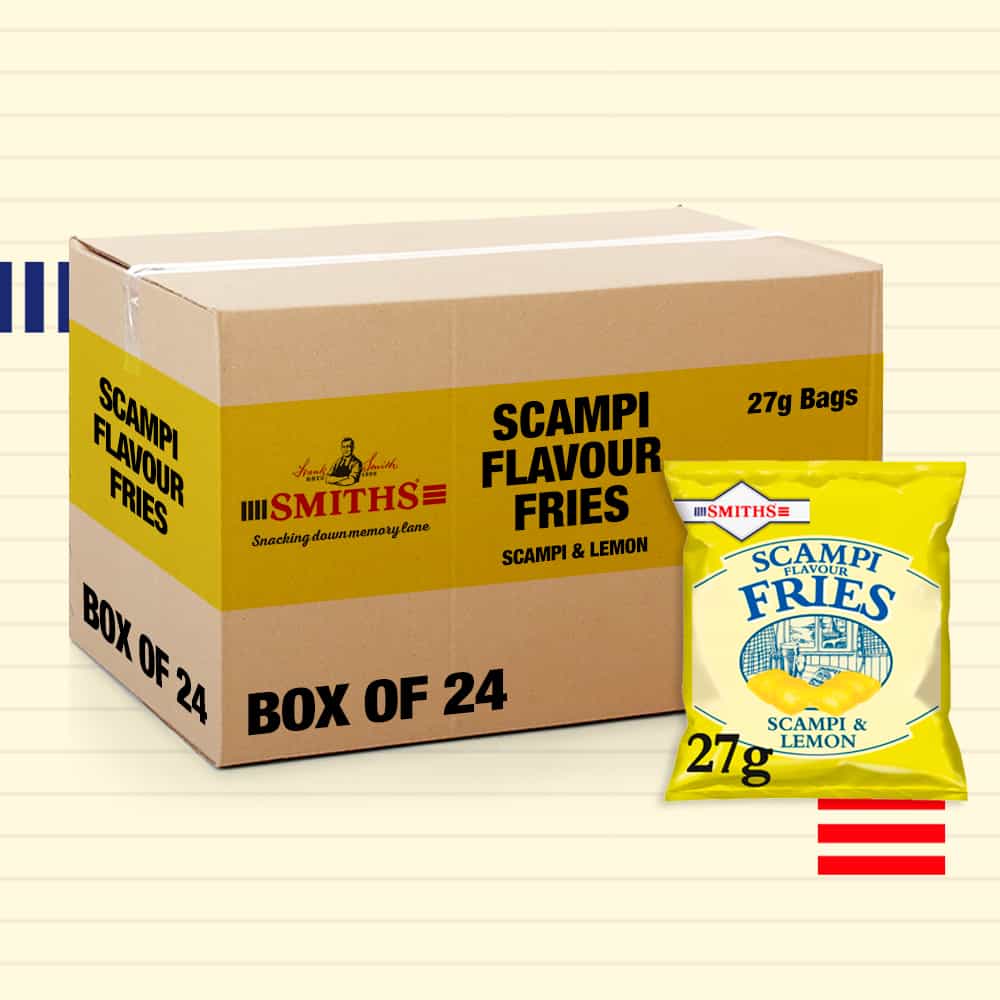 Image of 24x Smiths Scampi and Lemon Fries 27g