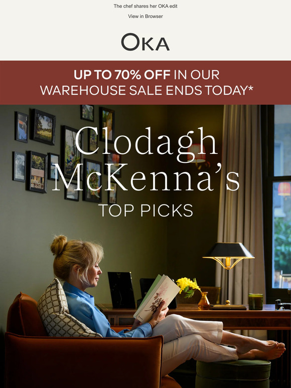 OKA Direct Email Newsletters Shop Sales, Discounts, and Coupon Codes