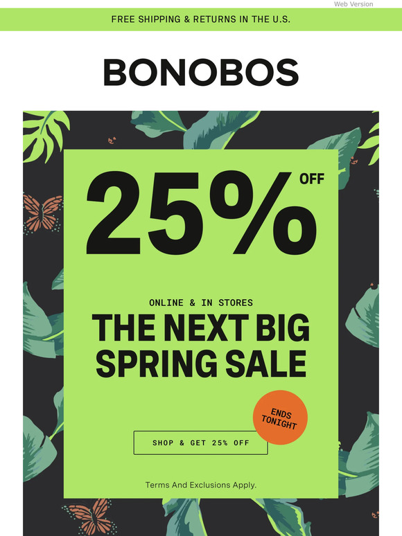 Bonobos Email Newsletters Shop Sales, Discounts, and Coupon Codes