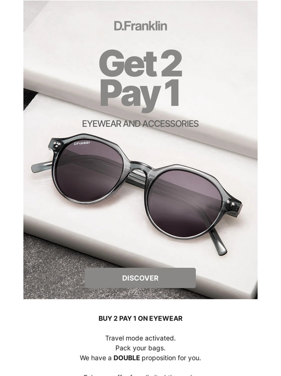 EYEWEAR: 2x1 🕶️ Step into spring with style