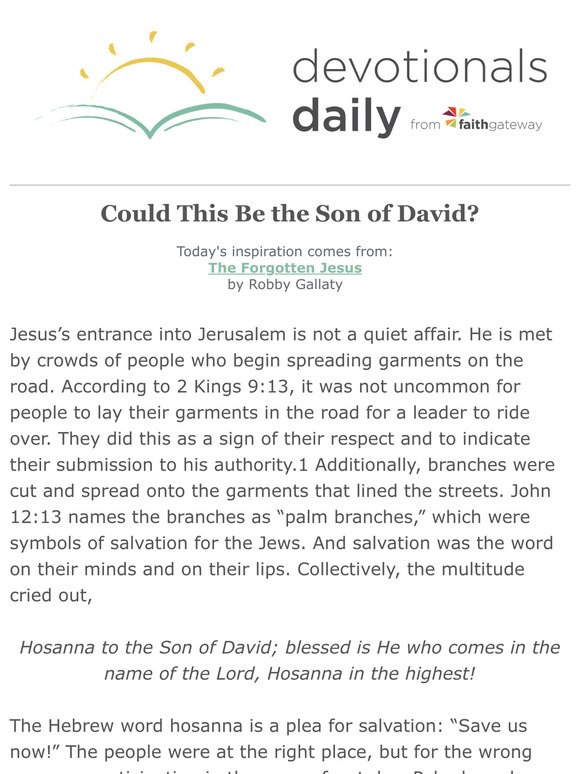 could this be the Son of David?
