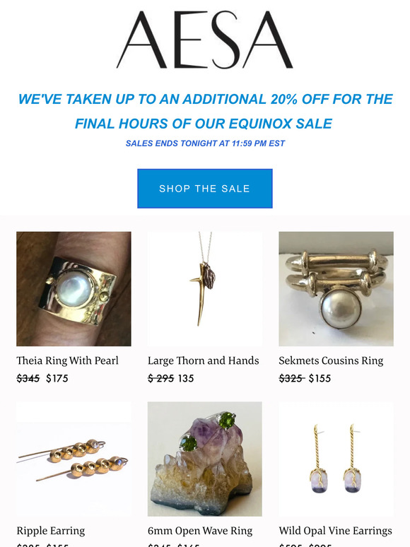Even deeper discounts for last hours of our Equinox Sale
