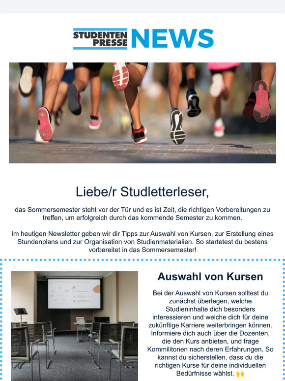 Frühlingserwachen: Tipps für einen tollen Start ins Sommersemester