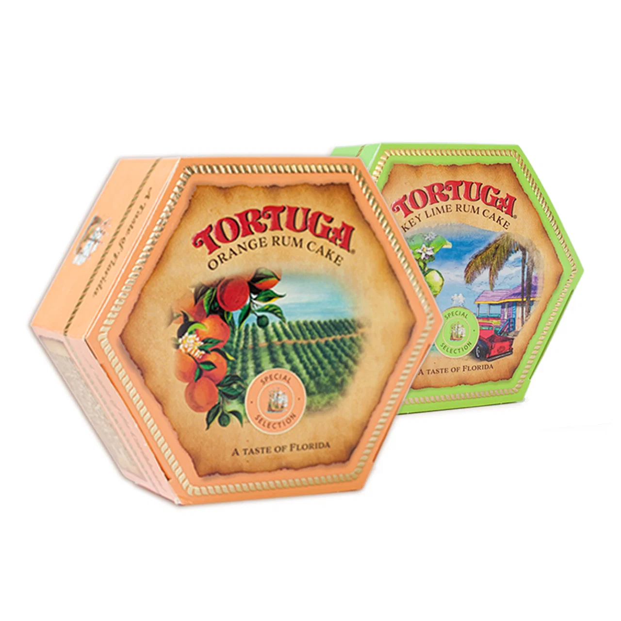 Image of Florida Orange and Key Lime Rum Cake Bundle-16oz