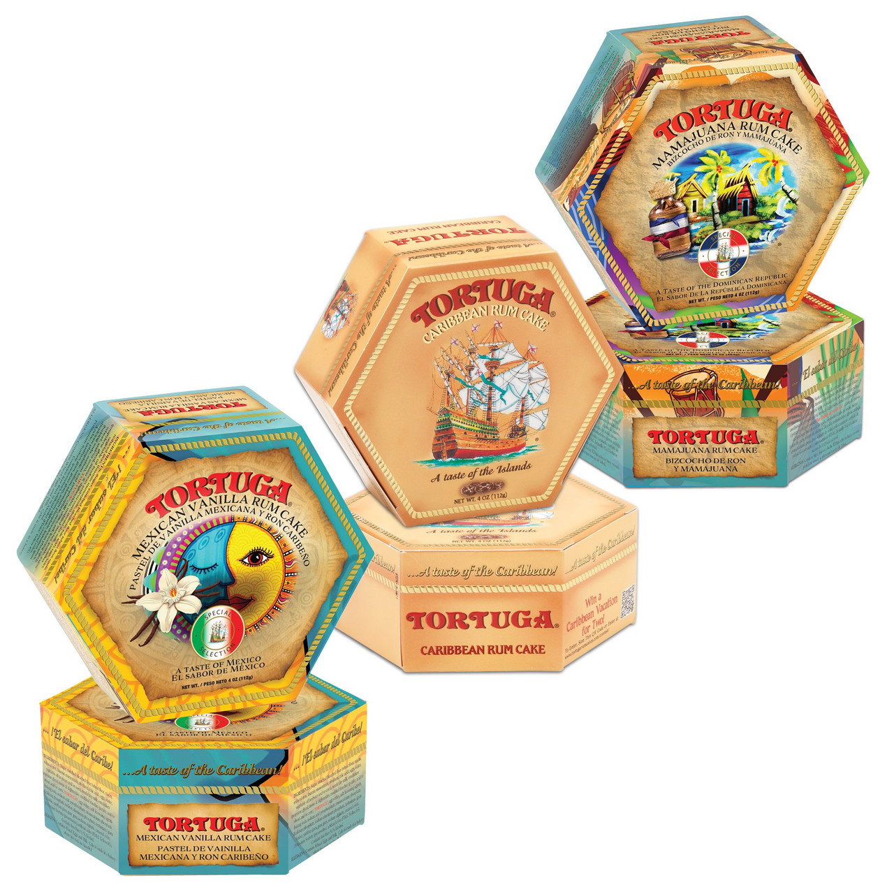 Image of Tortuga Mexican Vanilla & MamaJuana with Golden Original with Walnuts Six pack (1pack)