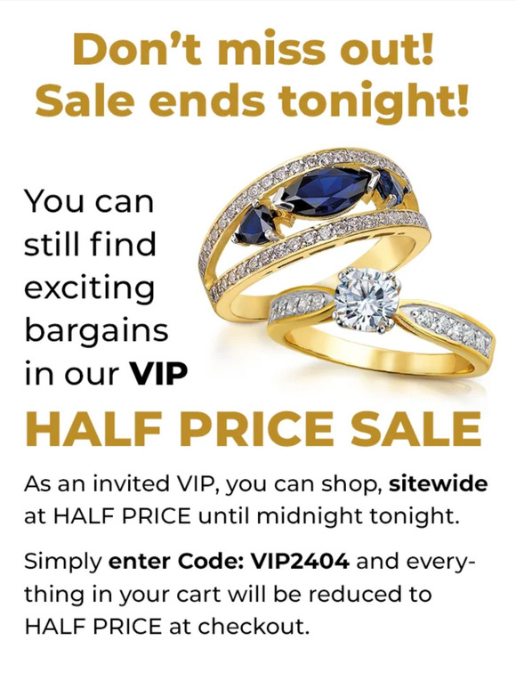 LAST CHANCE – Half Price Sale Ending Soon! ⏰