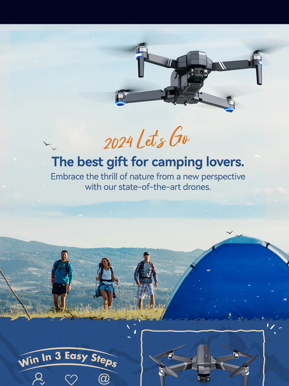 ⏰Last 2 days!【Fly High and Camp Wild⛺🥰】The Perfect Pairing of Drones and Camping!