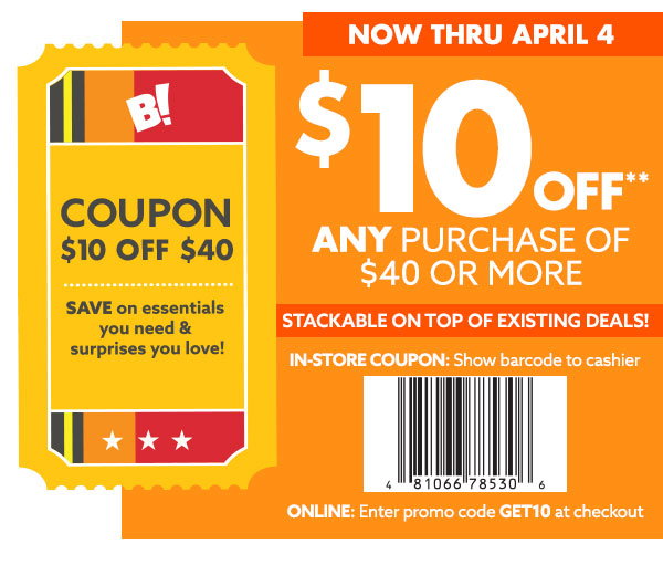 Big Lots: $10 off ANY purchase of $40 or more! | Milled display picture 1