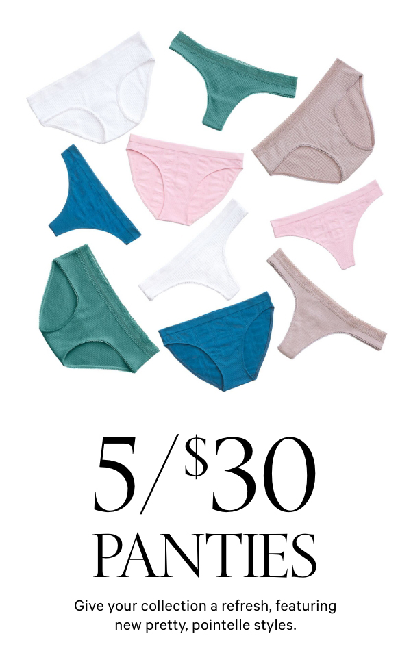 Victoria's Secret PINK - Take 5. Get 5 for $20 panties with any