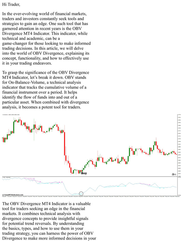 forexmt4indicators: [Download] OBV Divergence MT4 Indicator | Milled