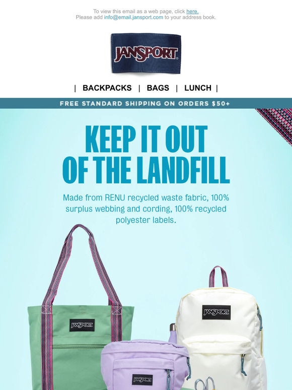 JanSport: Meet the Restore Collection | Milled