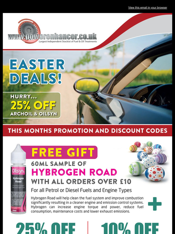 FREE Oilsyn Fuel Additive with orders over £10! 😃
