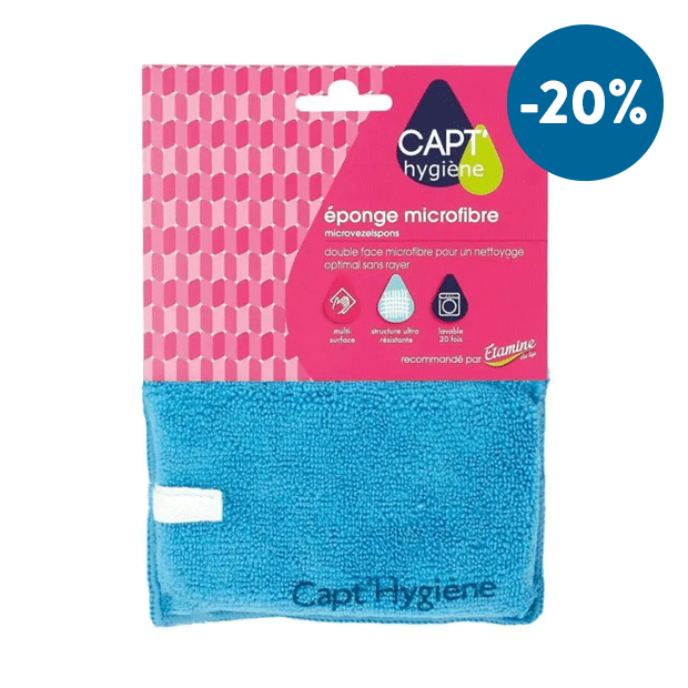 Eponge microfibre double face