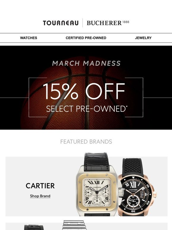 Enjoy 15% Off Select Pre-Owned Watches