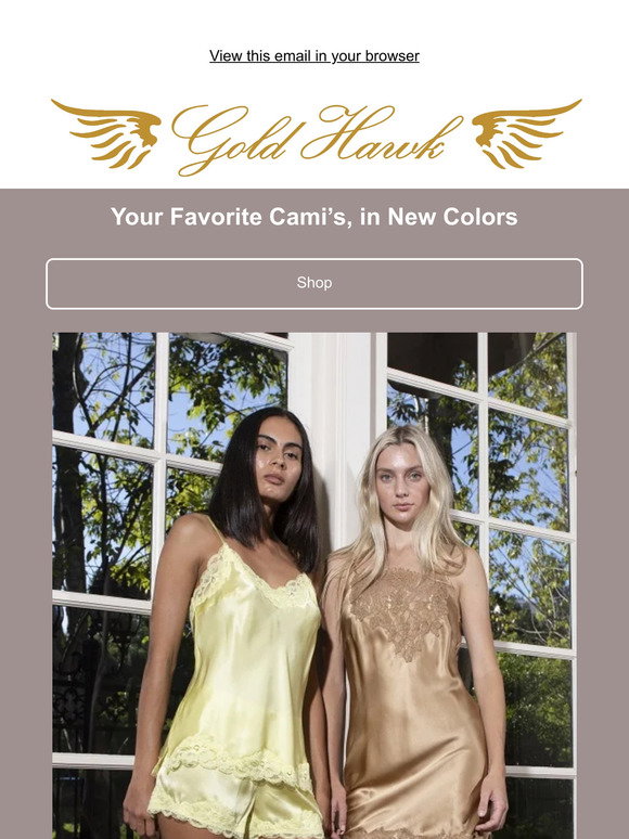 Gold Hawk: Your Favorite Cami's in New Colors | Milled