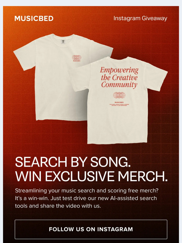 T-SHIRT GIVEAWAY! Get exclusive Musicbed merch! 👕