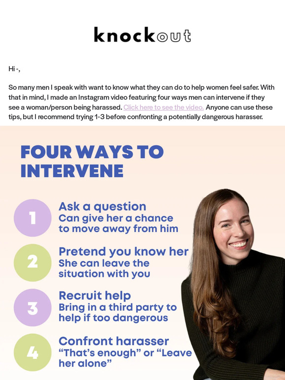 4 Ways to Intervene