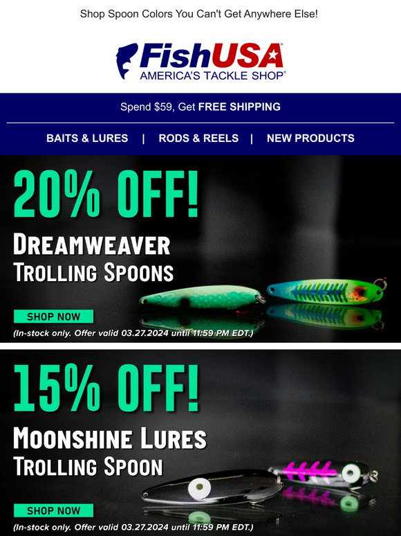 FishUSA: All Your Favorite Bass Soft Baits 15% Off Now!