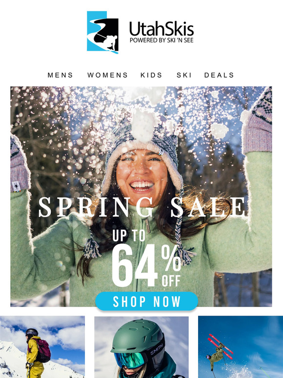 Spring Ski Sale! Unbeatable Discounts Up To 64% Off.