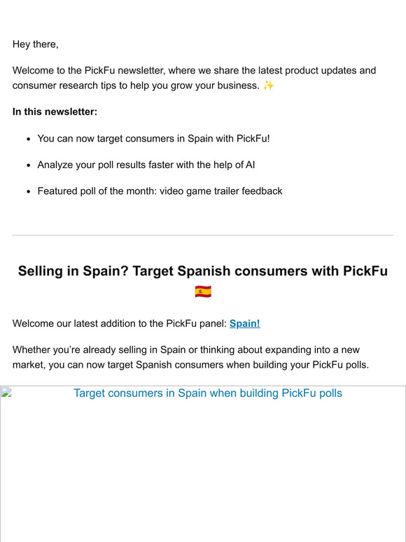 What’s new in PickFu: March 2024 🍀