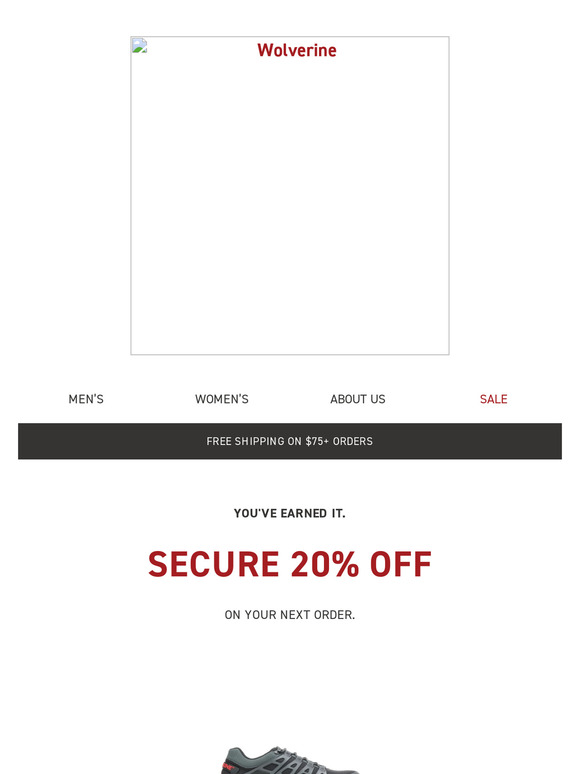 Wolverine: Unlock an Extra 20% Off On-Sale Gear. | Milled