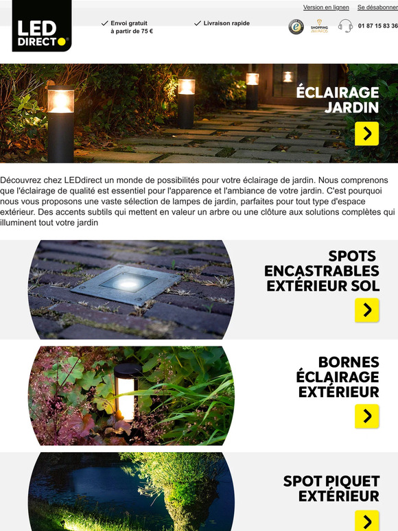 Éclairage LED de jardin | Plus de 200 articles ! 🍃