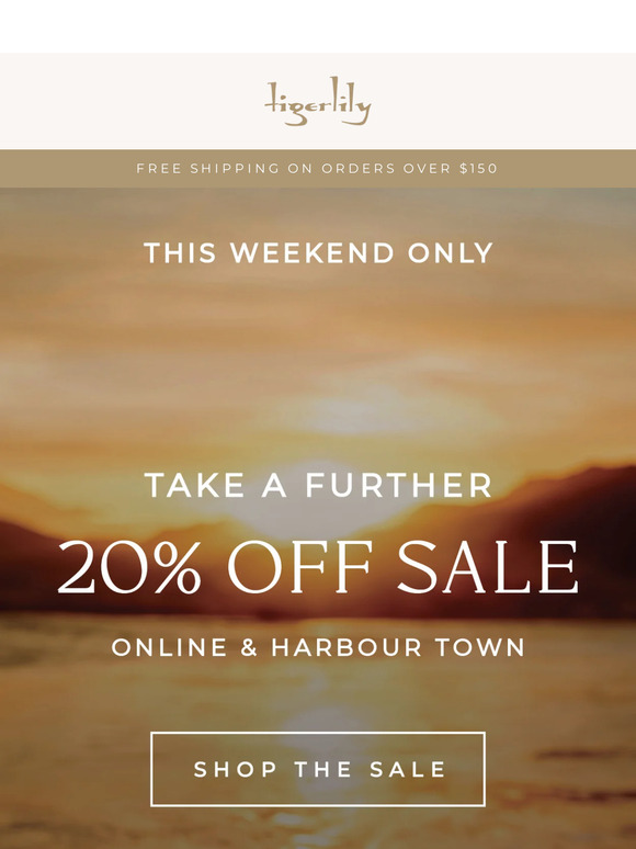 ⚡ EXTRA 20% OFF SALE ⚡