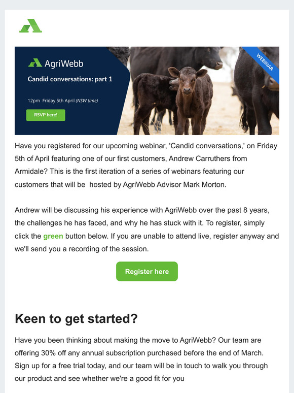 Your March newsletter from AgriWebb is here!