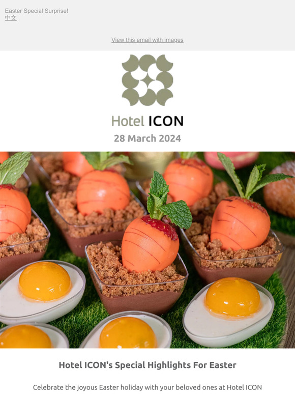 [You're Invited] Hotel ICON's Easter Special Offers