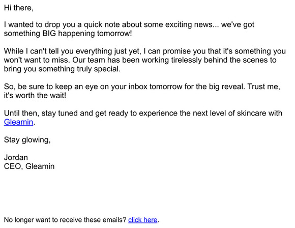 Something BIG is happening tomorrow...