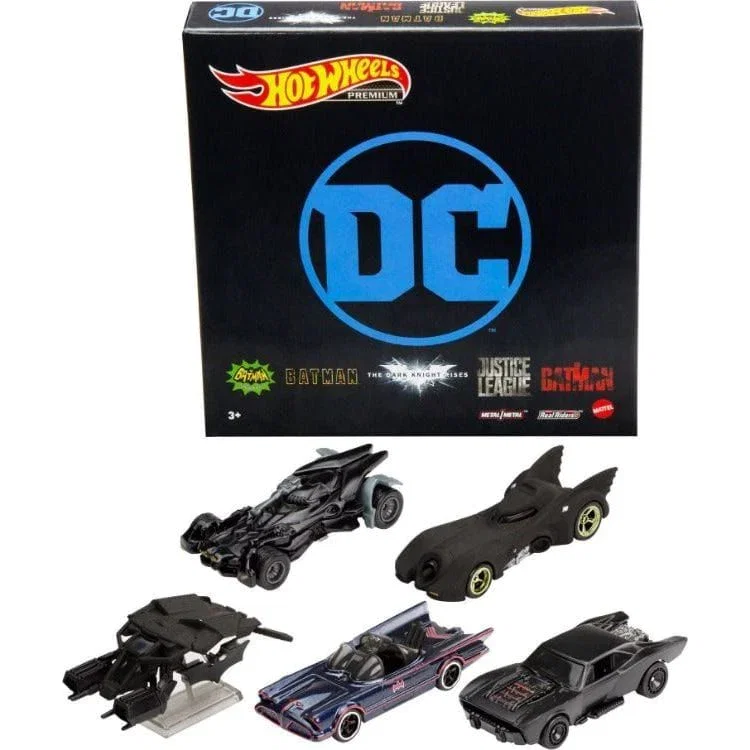 Image of Hot Wheels Batman Premium 5 Pack Bundle
