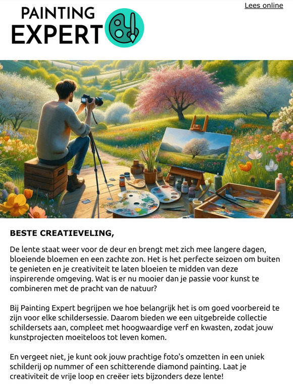 Vier de lente met een prachtig schilderij 🎨