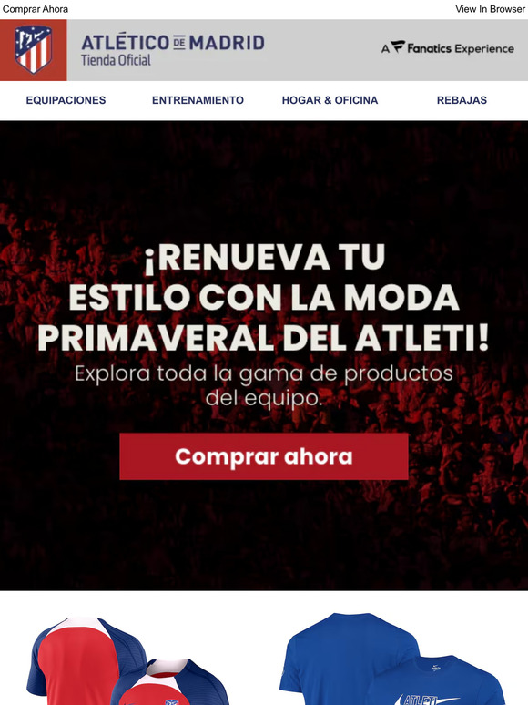 Aire primaveral en la tienda del Atleti