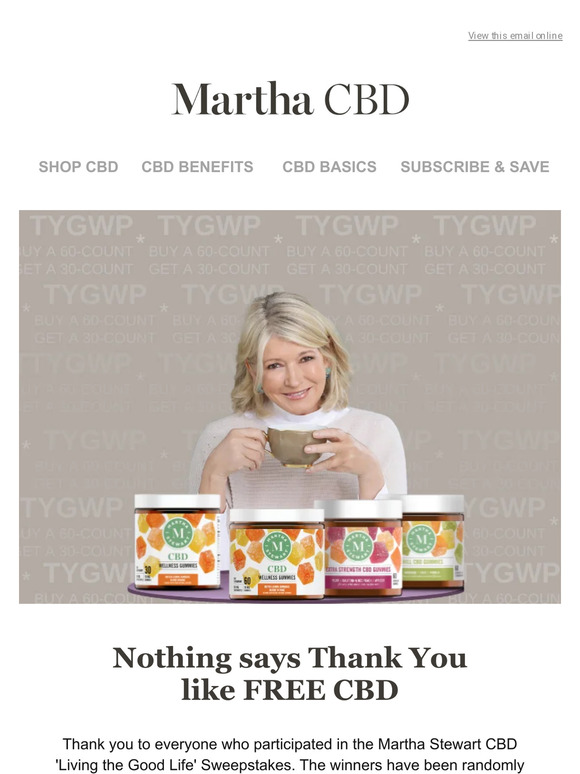 FREE CBD can be yours. See details inside.