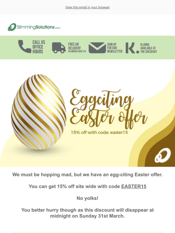 We have an egg-citing offer for you 🐣