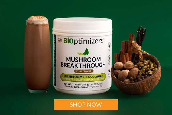 Bioptimizers: ⚠️Today get 10% off NEW Chai Mushroom Breakthrough 2.0 | Milled