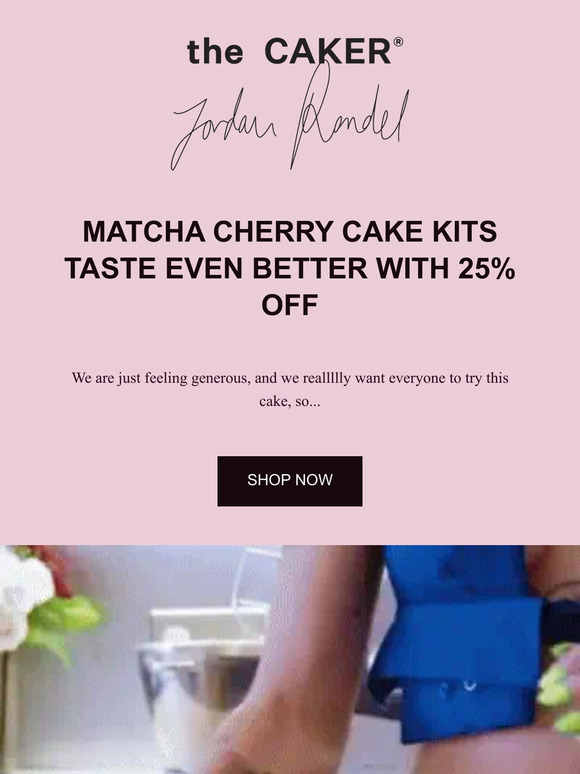 MATCHA CHERRY CAKE KIT SALE!