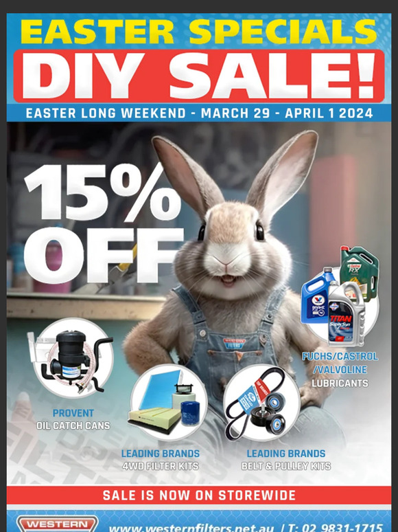 🐰👉 Our Easter Specials DIY Sale Is Now On —
