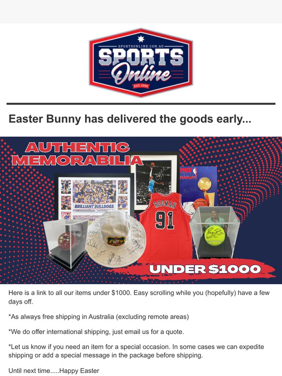 Items under $1000 for the Easter weekend 🐰🥕🍫