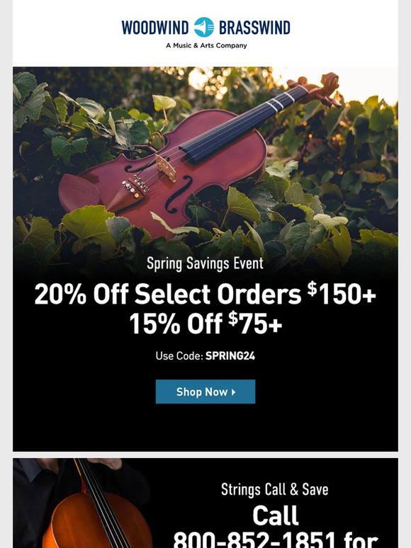 Spring Savings | Up to 20% Off