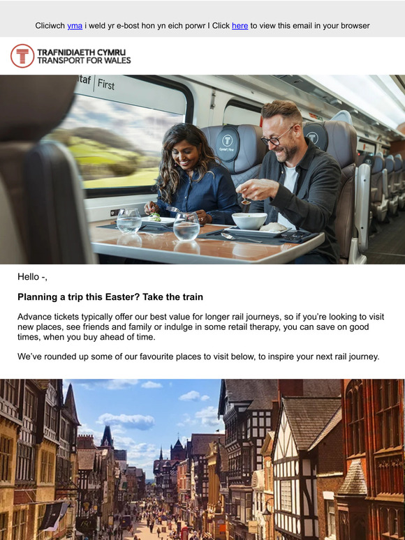 Planning a trip this Easter? Take the train  🚆