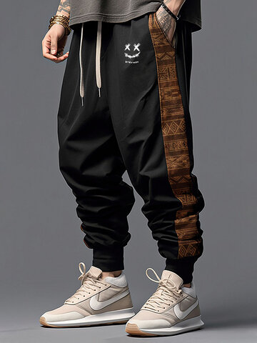 Smile Ethnic Geo Patchwork Pants