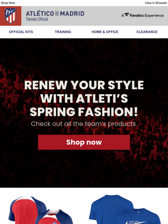 Spring is on the way in the Atleti store