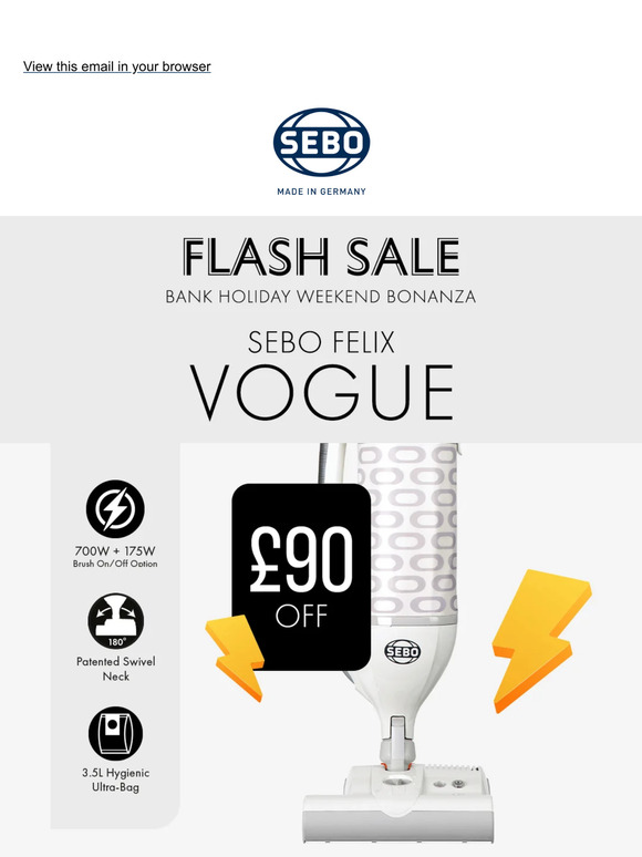 SEBO's Egg-cellent offer! 🐣