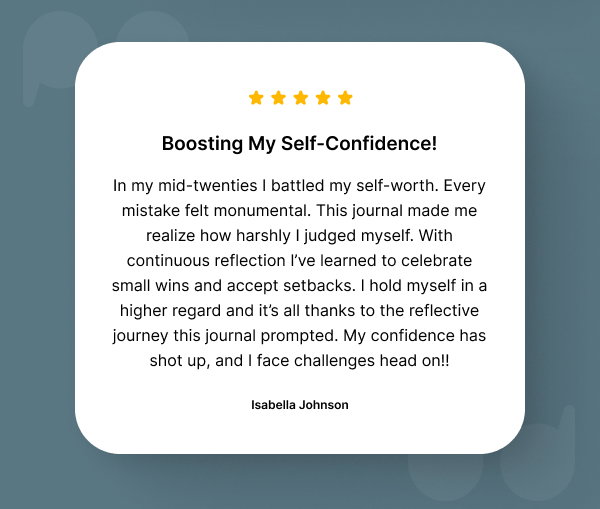 Boosting My Self-Confidence!