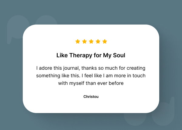 Like Therapy for My Soul