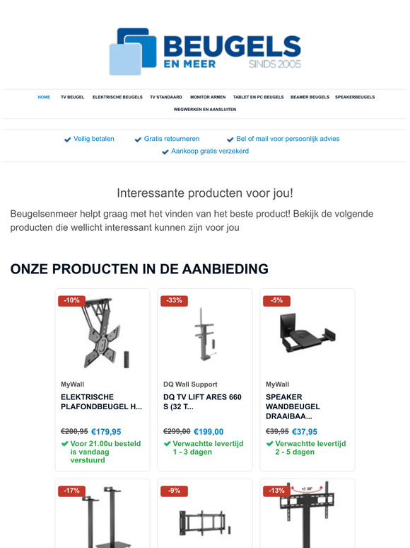 Bekijk de meest interessante producten op Beugelsenmeer