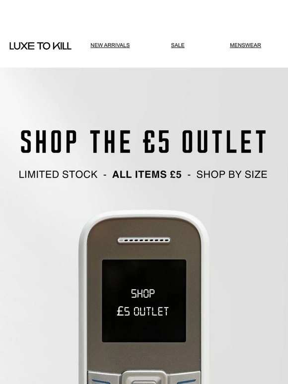 SHOP THE £5 OUTLET 📦