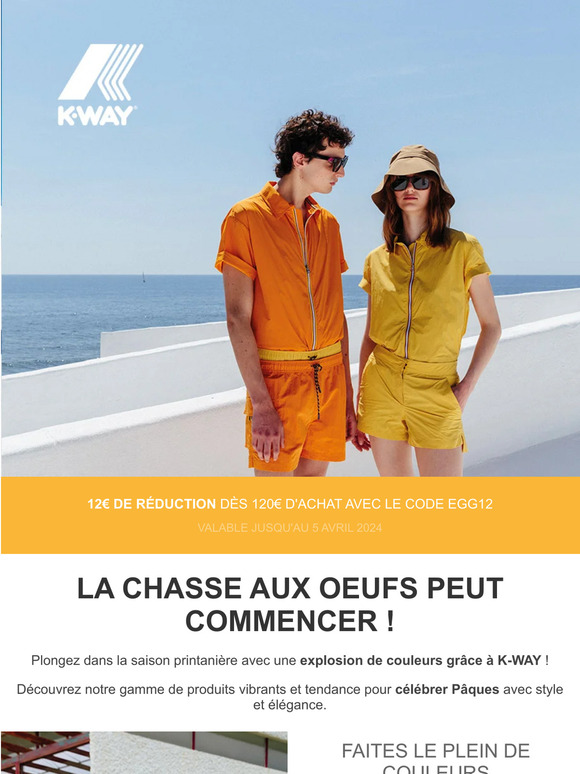 Pâques Éclatantes avec K-WAY : Des Tenues Colorées pour Toute la Famille !